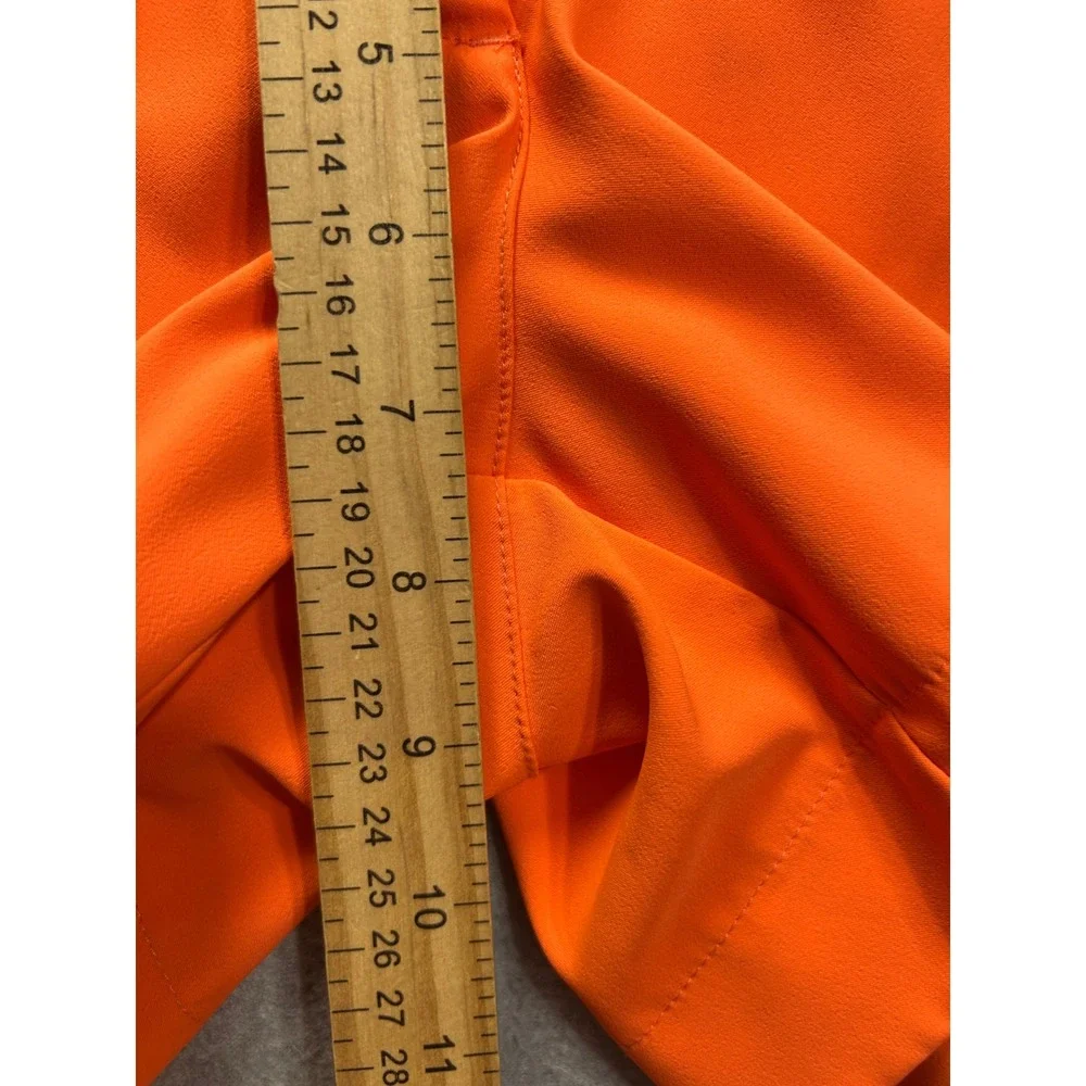 Nike Golf Tour Performance Golf Shorts Womens 10 Orange Dri-FIT Athletic Outdoor